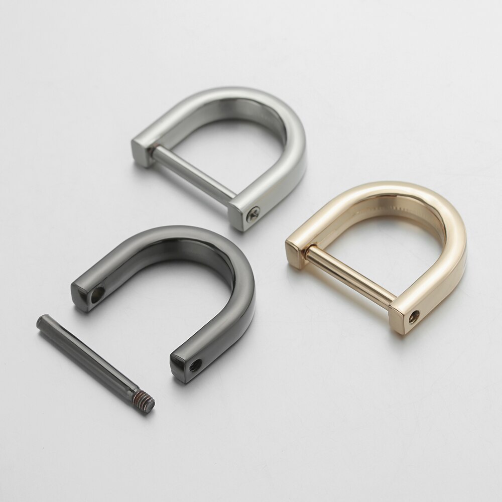 1Pc Metall Abnehmbare Offen Schraube D Ring Schnalle Schäkel Schließe für Leder Handwerk Tasche Gurt Gürtel draussen handgefertigt Zubehör