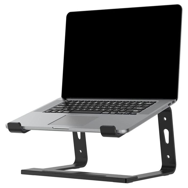 Laptop Stand, Portable Laptop Riser Holder, Removable Notebook Stand Ventilated Cooling Computer Stand Compatible: black