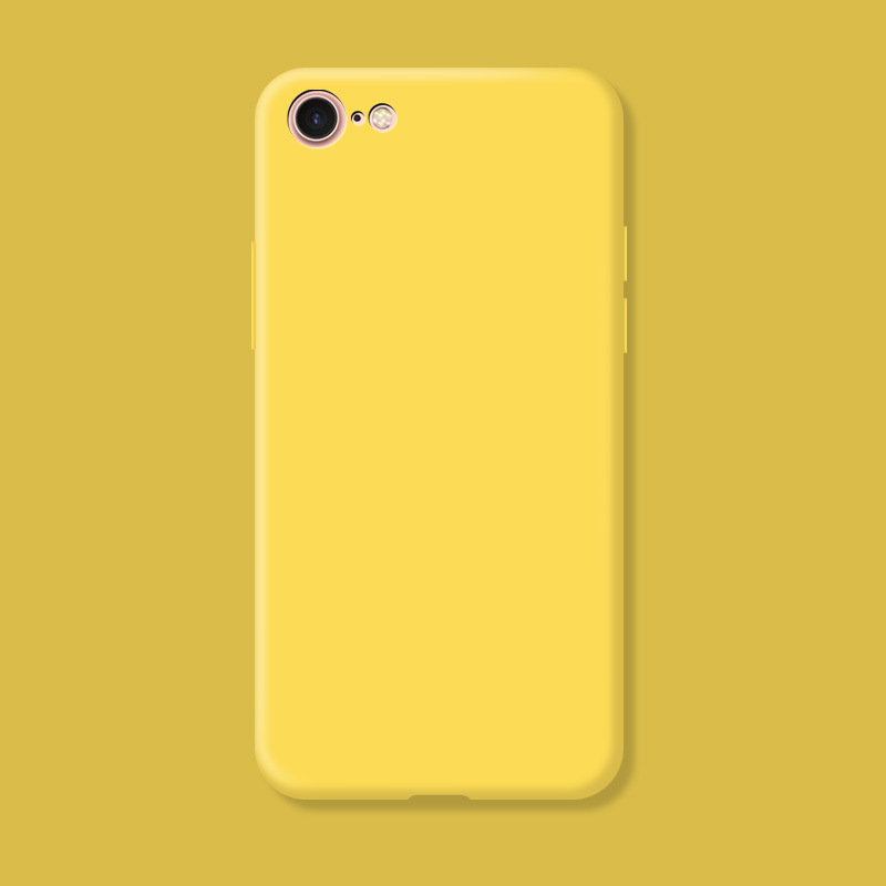 Case For iphone 7 8 SE Shockproof TPU Liquid Silicone Protective Phone Back Cover for iphone SE soft Case: Cotton Fabric / Clear