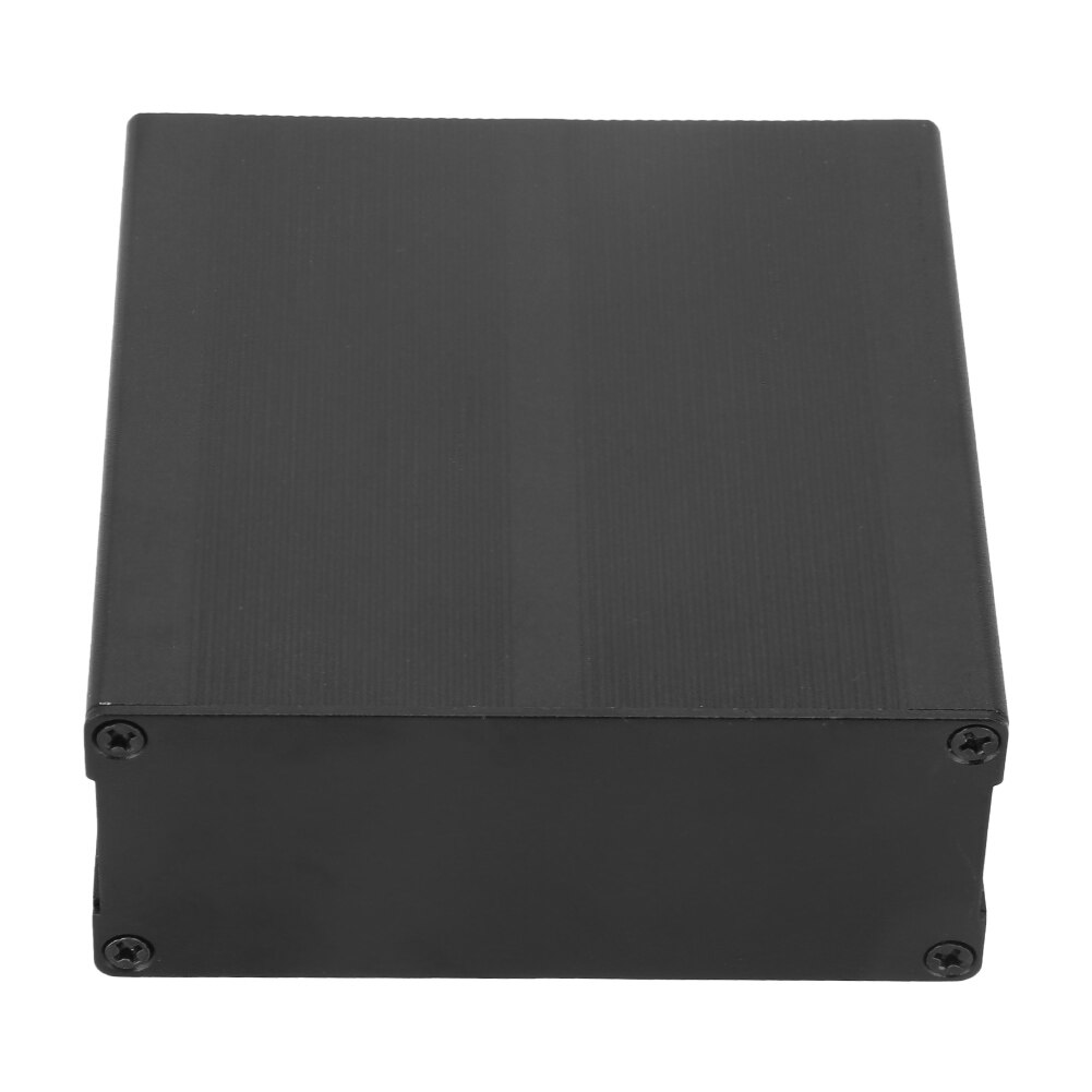 Matte Black Aluminum Printed Circuit Board Instrument Box Enclosure Electronic Project Case Housing Baffle Screw