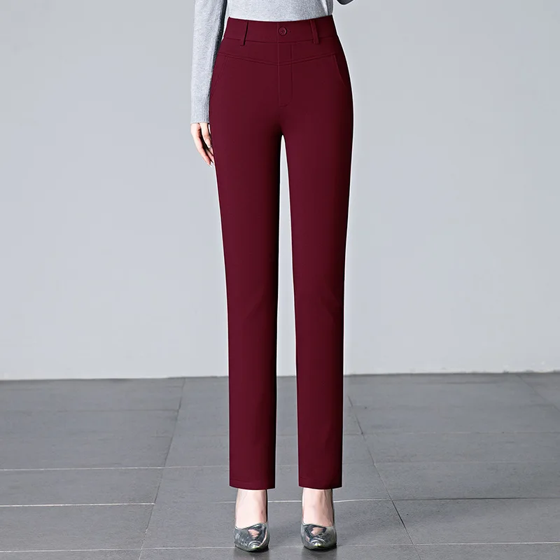 2025, neue schlank-passen-Schlauch für Damen, modische Stretchhose, verrotten, Dunkelblau, khaki, rot Schlauch, asiatische Größe 27–32: L / Blau