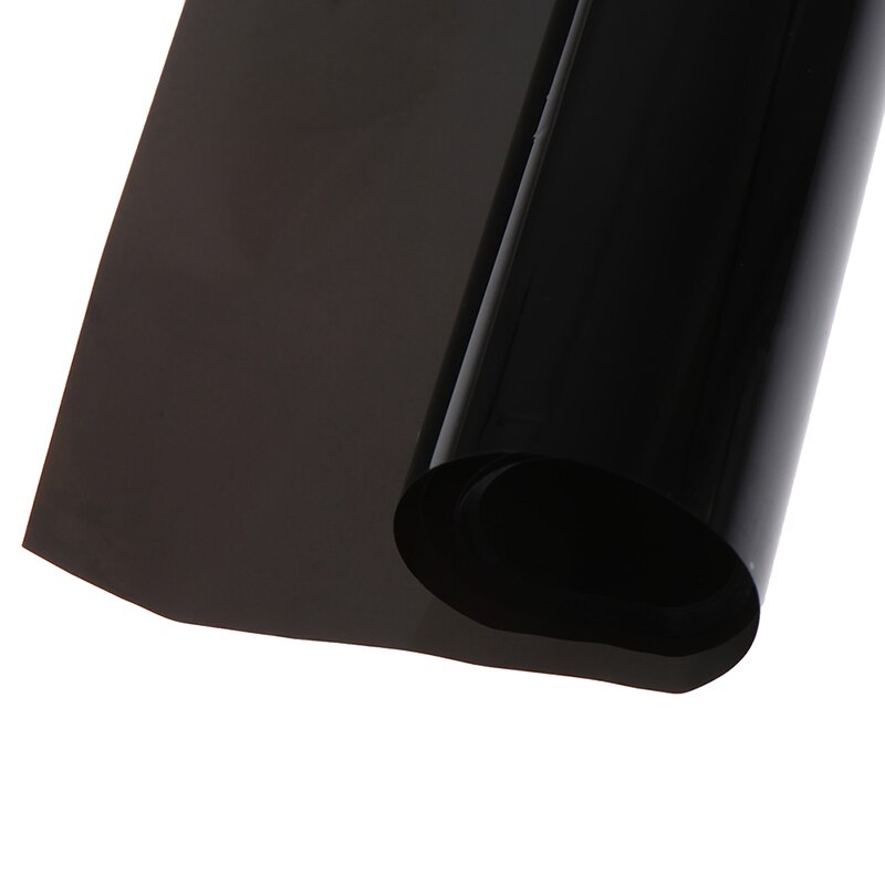 76cm x 6M Black Glass Window Tint Shade Film VLT 1% Auto Car Roll Car exterior decorations