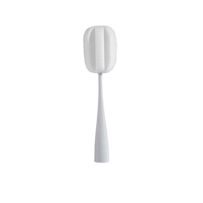 Garrafa de bebê escova de limpeza esponja escova de garrafas de leite do bebê esfregando ferramenta de limpeza de silicone cozinha cleaner para lavar a limpeza: Cinza