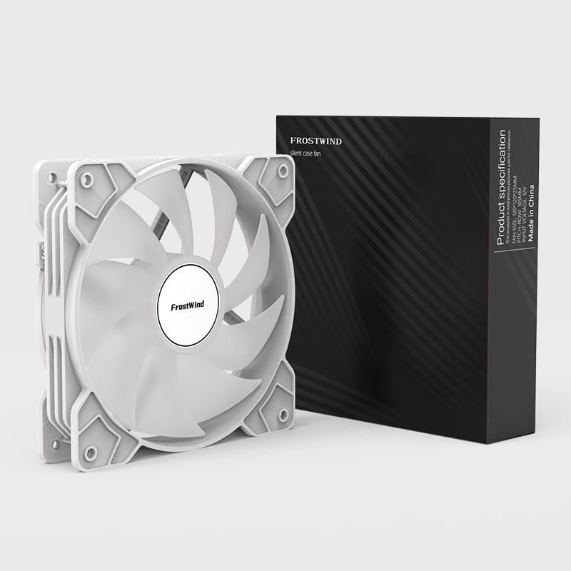 SilentEdge12v 12cm Chassis Fan, 12025 Matte Fan, Big 3Pin, Computer Cooling Fan, Silent, High Air Volume, Excellent Ventilation: WHITE