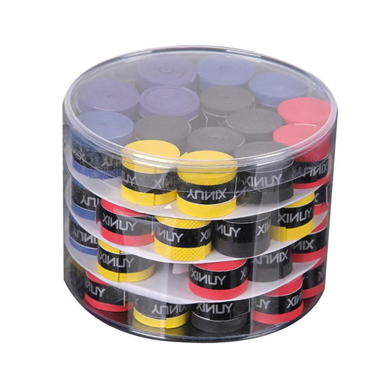 Tennis Overgrips Badminton Over Grips Anti-slip Racket Tennis Badminton Squash Racquet Tape Grips: 60 pcs Random Color