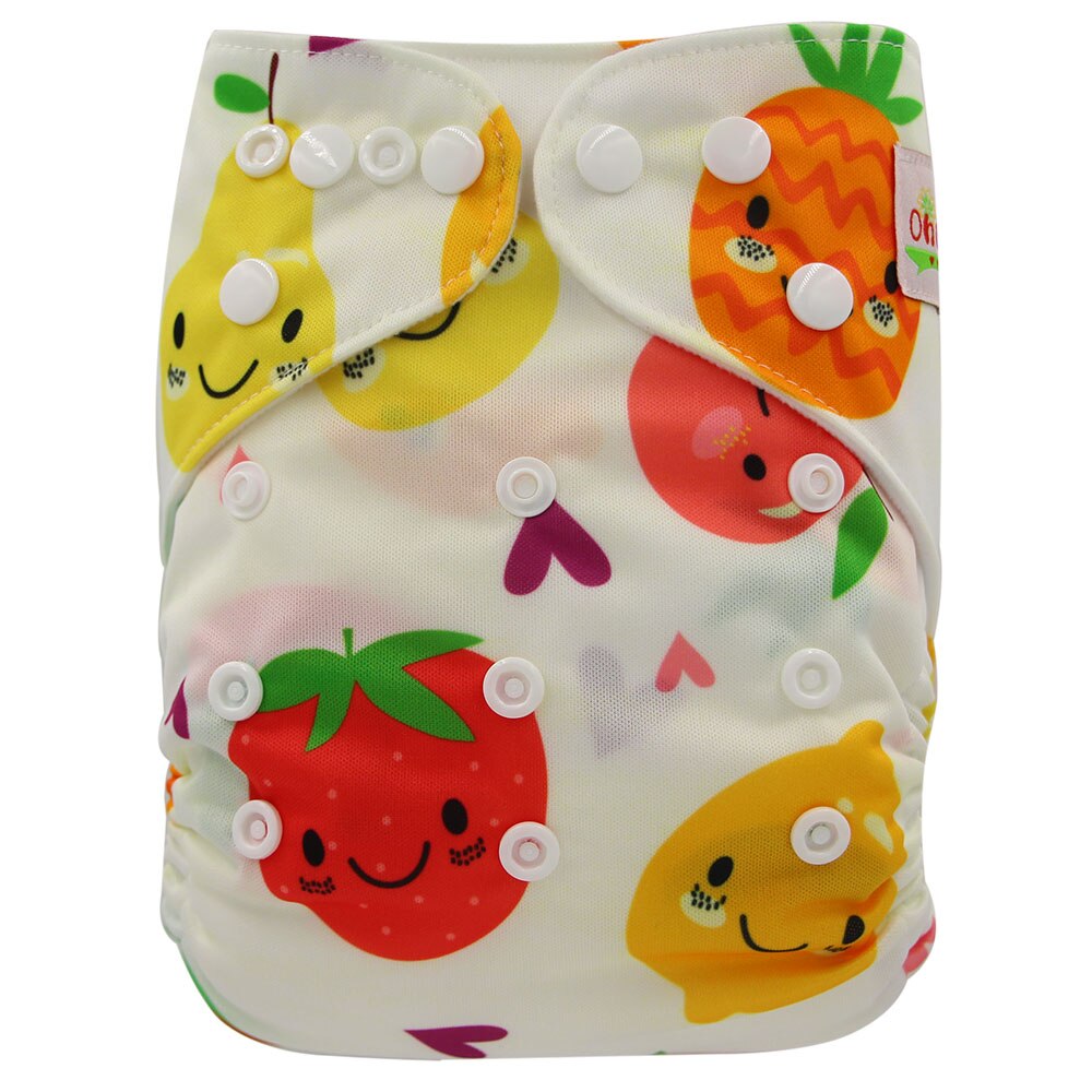 waschbar Baby Tuch Windel Tasche Wasserdicht Cartoon Tier Baby Windeln Reusable Tuch Windel Anzug 0-3 Jahre 3-15kg Baby: OB167