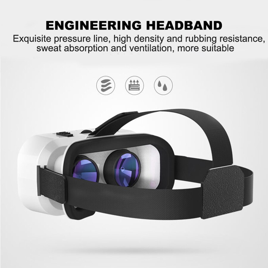 SHINECON-Mini gafas de realidad Virtual VR 3D, 360 grados, casco para teléfonos inteligentes de 4,7-6,53 pulgadas, caja de películas y videojuegos