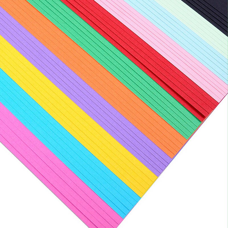 6pcs Solid Color Scrapbooking Paper A4 Folding Papers Handmade for DIY stamp dies decoration cards making craft Paper