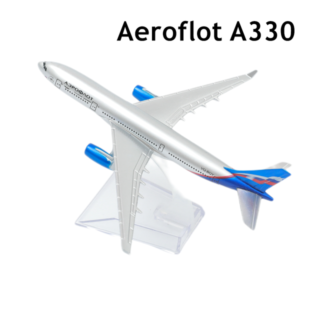 Russian Transaero Airlines Aircraft Alloy Diecast Model 15cm Aviation Collectible Miniature Souvenir Ornament: Aeroflot A330