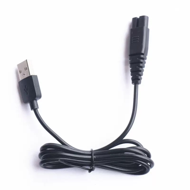 Cable de carga USB para VGR V-675/695/961/335/653/951/371/956/052/070/275 Cable de alimentación para cortadora de pelo: Gris claro