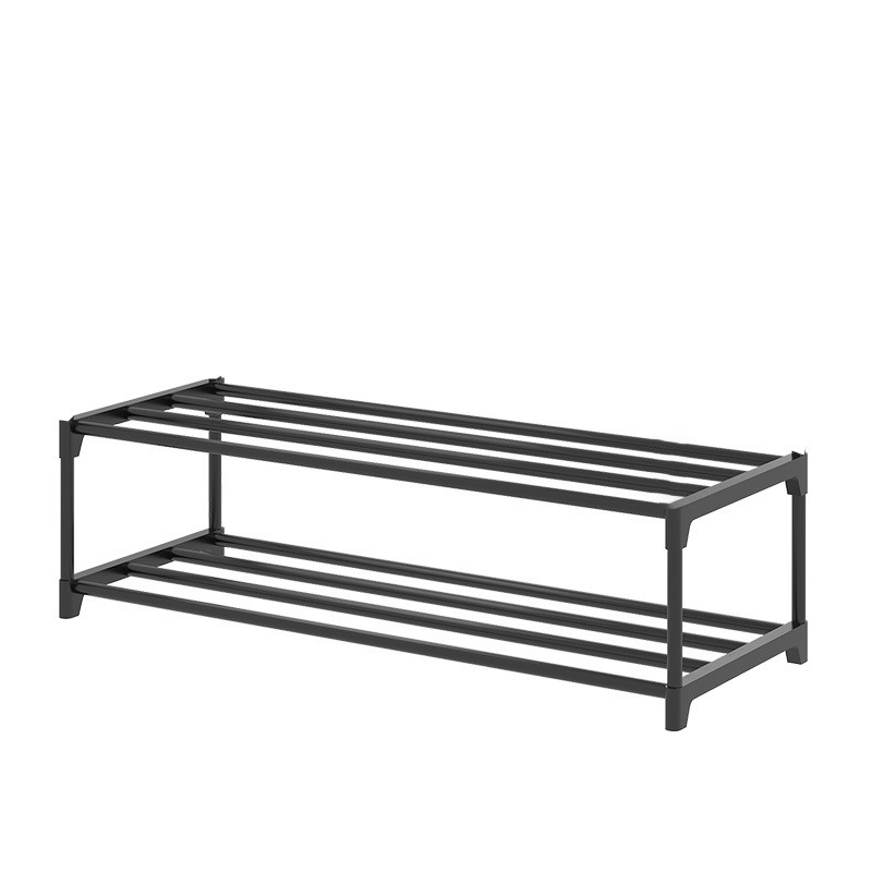 Schoenenrek voor kast, verstelbaar schoenenrek voor kleine ruimte, kleine schoenenorganizer voor voordeur, stevig metaal, voordeur