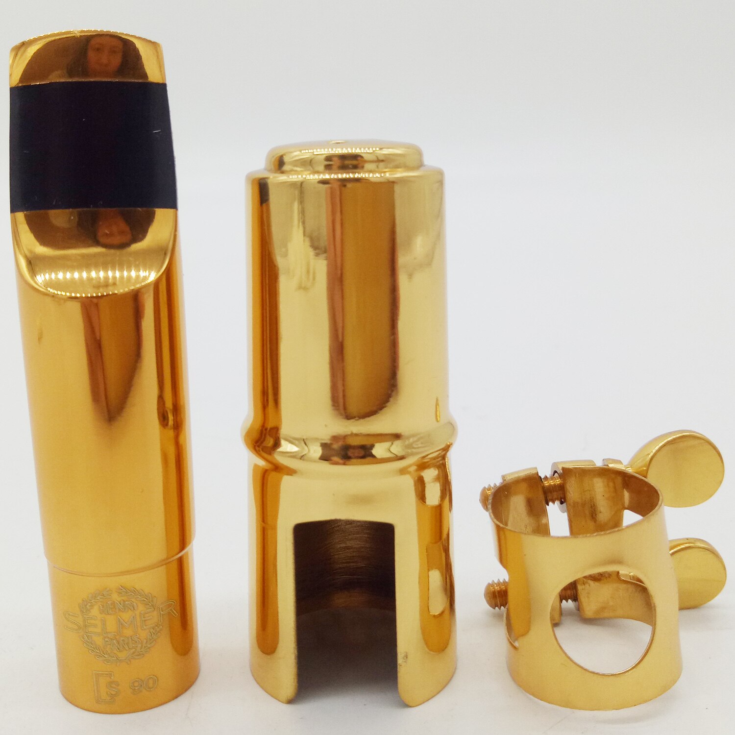 MFC Tenor Soprano Alto Saxophone Metal Mouthpiece S90 Gold Plating Sax Mouth Pieces Accessories Size 5 6 7 8 9