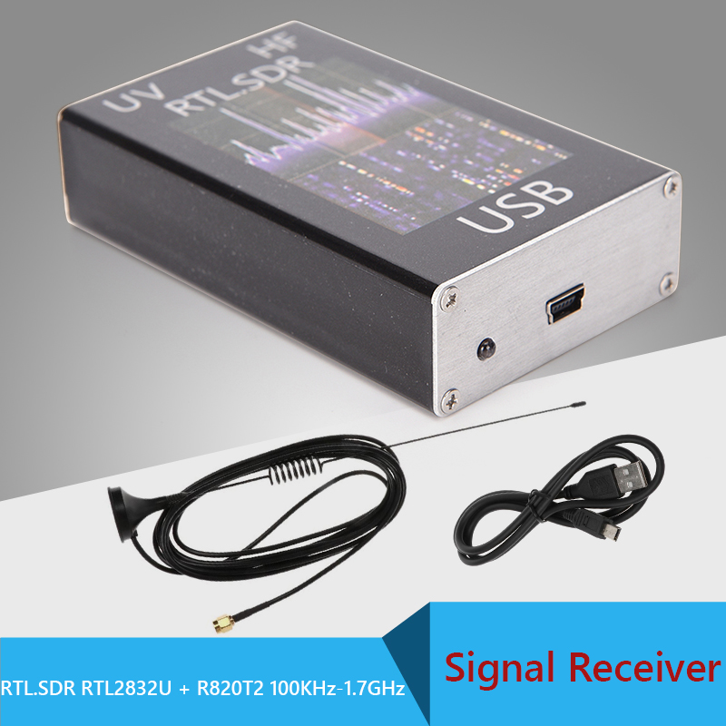 Mini Tragbare Radio RTL SDR Tuner Empfänger RTL2832U + R820T2 100KHz-1,7 GHz USB Signal Empfänger TV Behälter/NFM/FM/DSB/USB/LSB/CW: B