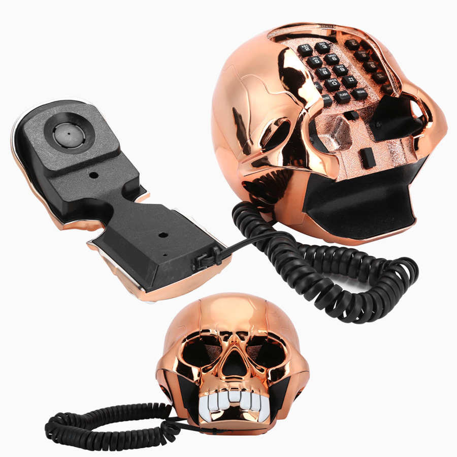 Innovatieve grappige halloween-telefoon, draagbare huisdecoratie met led-lampjes, vs/vk-bedrading