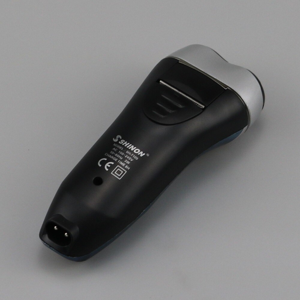 Rasoir électrique rotatif à lame flottante pour hommes, rechargeable, de voyage, pour barbe, appareil électronique