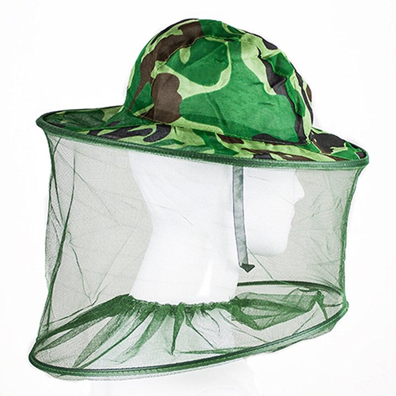 Masque anti-moustiques pour apiculteur, chapeau avec filet de Protection faciale