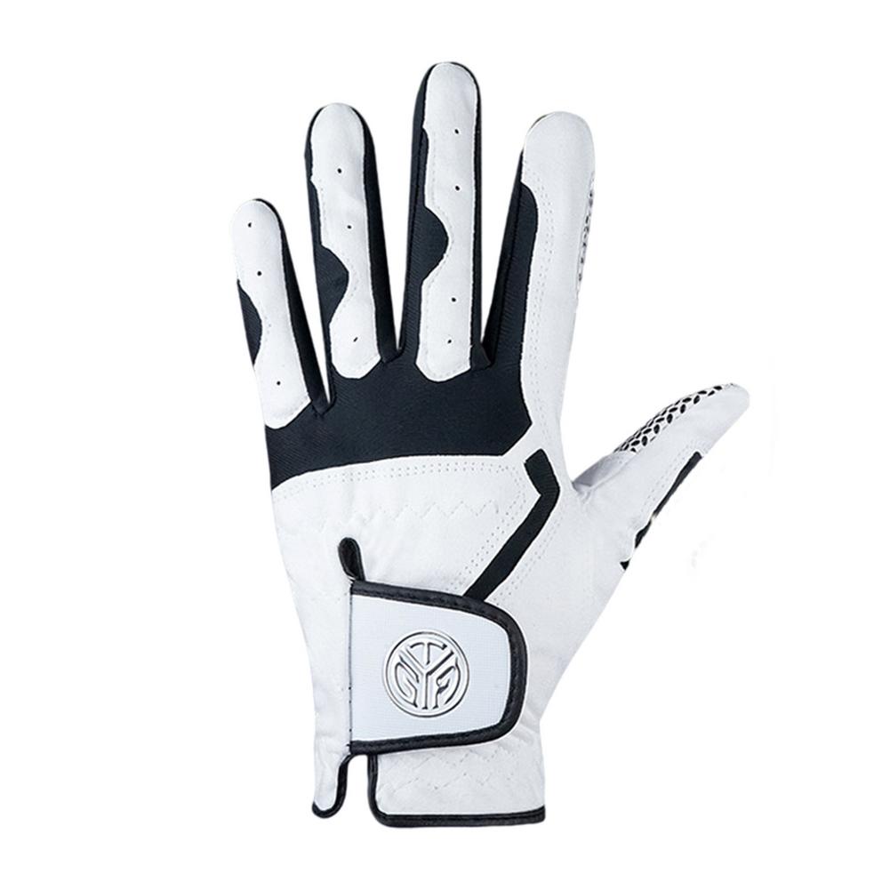 1 pçs luva de golfe dos homens mão esquerda mão direita micro fibra macia respirável luvas de golfe masculino cor branco acessórios de golfe acolhedor