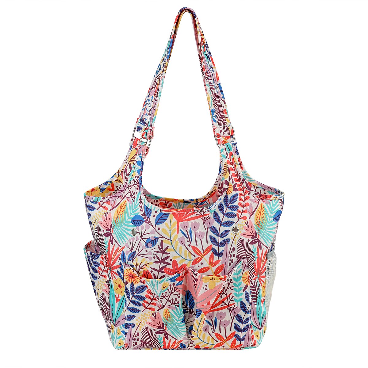 Strikkeoppbevaringspose garn strikking hekle tote bag diy strikking arrangør kvinners veske sy hekleposer til garn: Lysegrønn