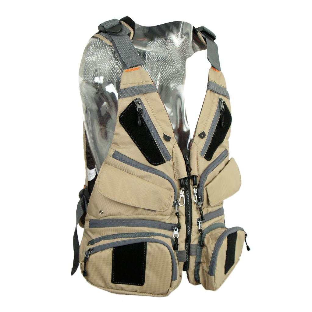Fly Fishing Vest Jackets Fishing Backpack Mesh Back Waistcoats Hiking Vest