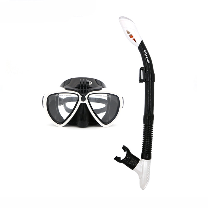 Ailloma camera masker snorkelset buis duikbril brillen siliconen waterdichte onderwater duikuitrusting voor volwassenen duikbrillen sets