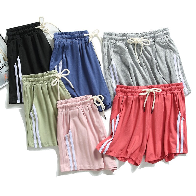 Sports Shorts Women Summer Anti Emptied Loose Running Shorts Casual Lady Elastic Waist Beach Correndo Short Pants