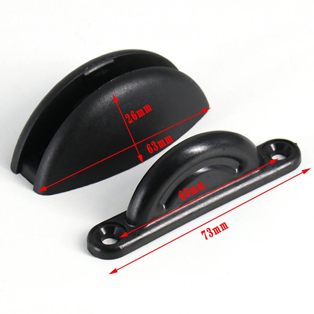 Nylon Door Catch Stop for RV Camper Boat Motorhomes Caravan Cabinet Black