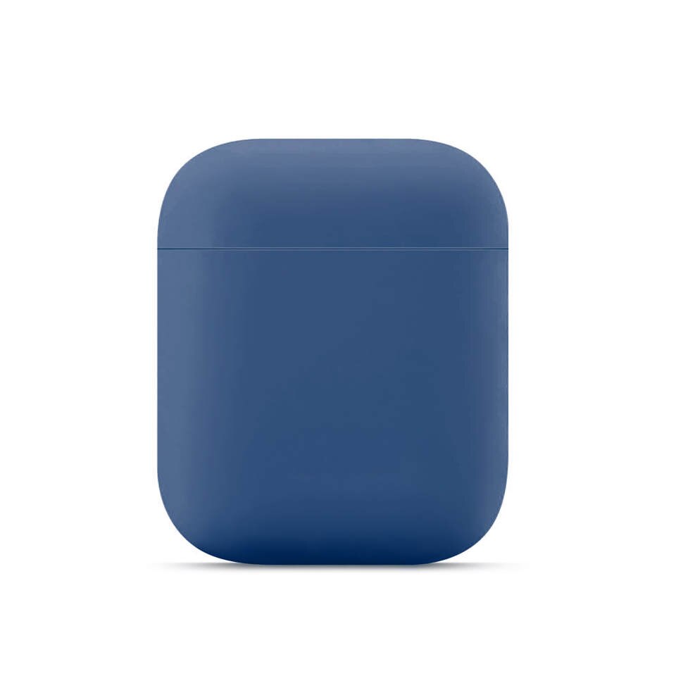 Funda de silicona para Airpods 2/1 cubrir lindo Airpods Ultra-delgada Airpods 2 MIFN auriculares para los Airpods 2/1 casos: Blue Grey