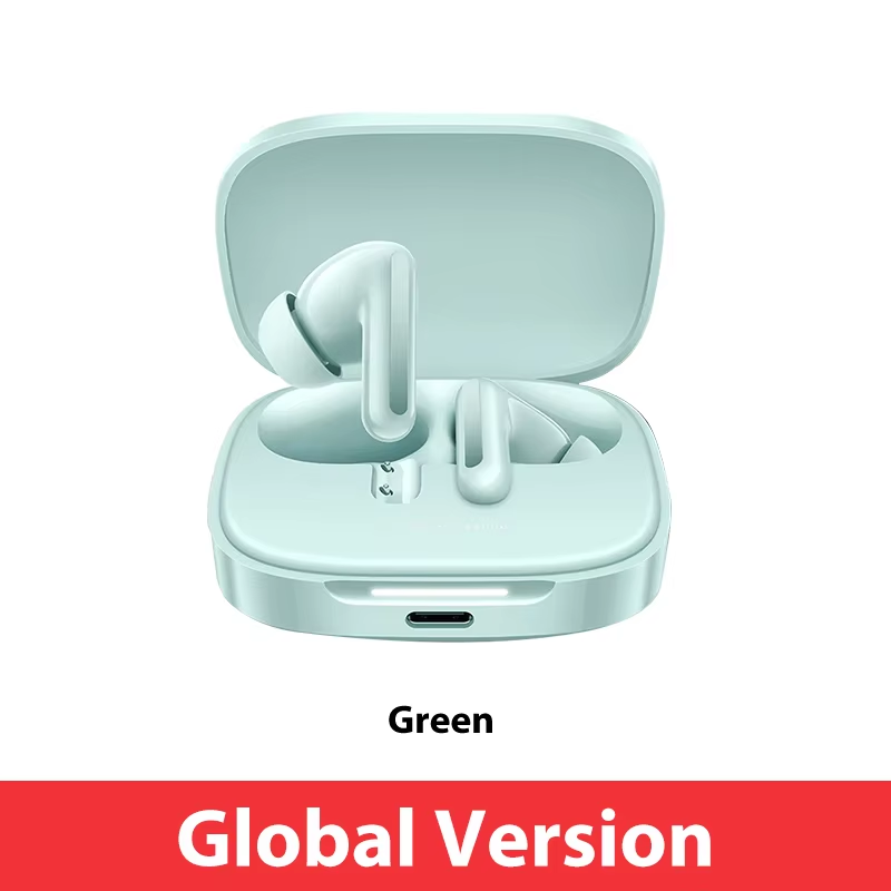 Xiaomi Redmi Buds 6 Global Version Up to 49dB active noise cancellation Up to 42 hours of listening with charging case: green