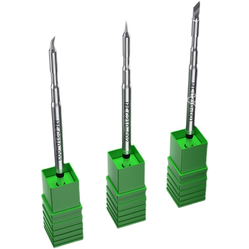 OEM MasterXu i2C C210 001 002 003 Series Soldering Iron Tips Curve Sharp Blade for JBC Original T210 Handle SUGON T36 Welding