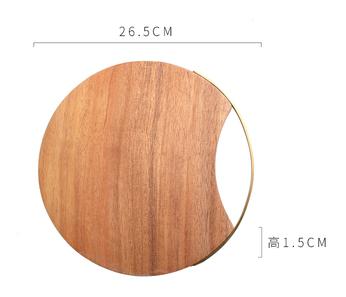 Japanse stijl Huis Keuken Servies Massief Houten Eettafel Snack Plaat Acacia Houten Snijplank Broodplank: A