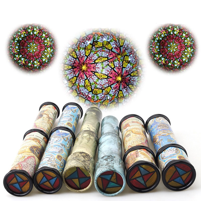 30 cm Skalierbare Drehung Kaleidoskop Magie Wechselvolle Einstellbar Phantasie Farbige Welt Spielzeug Für Kinder Autismus Kind Puzzle Spielzeug