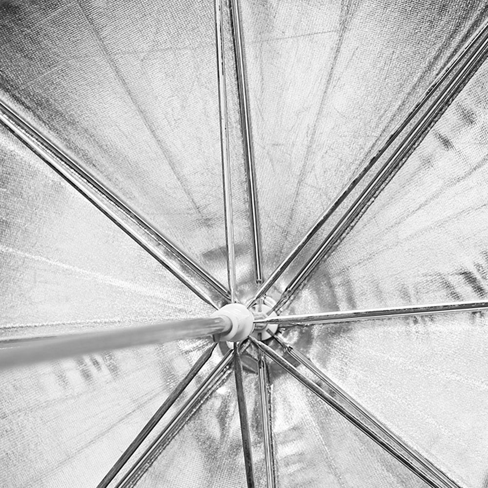 Godox 33 " 84cm reflektor blød paraply fotostudie blitzlys kornet sort sølv paraply reflekterende paraply