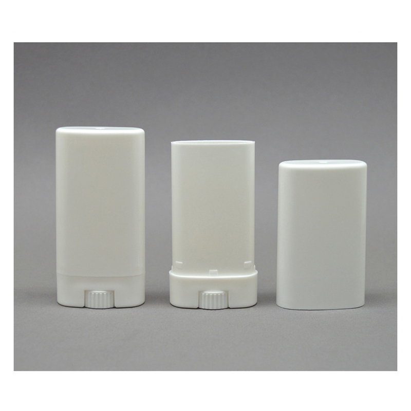 Plastic Lege Ovale Lippenbalsem Buizen Draagbare Deodorant Containers Clear White Lippenstift Mode Lip Tube Hervulbare Flessen
