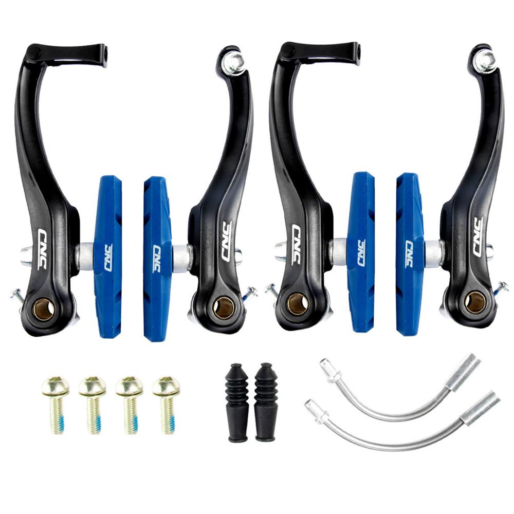 Mtb V - Brake Set Bike Brake Calipers Bicycle Accessory: Blue 2 Pairs
