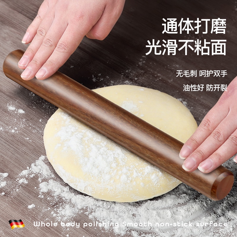 Embossed Rolling Pin Baking Cookie Roll Reindeer Cake Long Rolling Pin Baking Cookies Noodle Biscuit Fondant GG50gm
