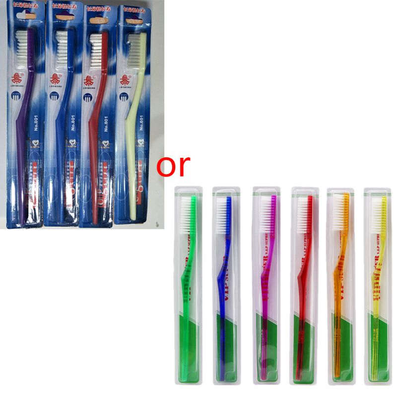 6x Nano Dental Care Premium Harde Tandenborstel Haren Tandenborstel Set Voor Volwassen