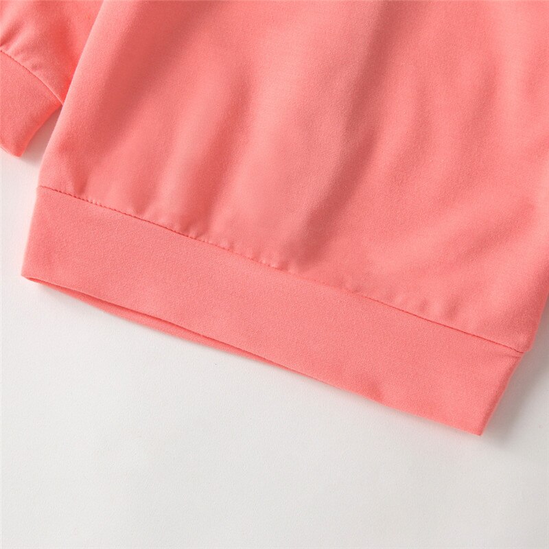 T-Shirt Manica Lunga di Modo Hoodied Maglione Dei Bambini Del Fumetto Primavera Magliette E Camicette Del Bambino Solido Vestiti Cappotto