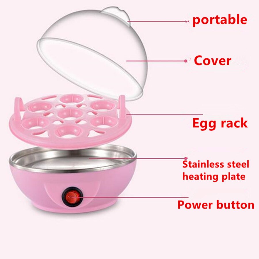 Multi funktion hurtig elektrisk æg komfur 7 æg kapacitet hurtig æg kedel damper automatisk slukket