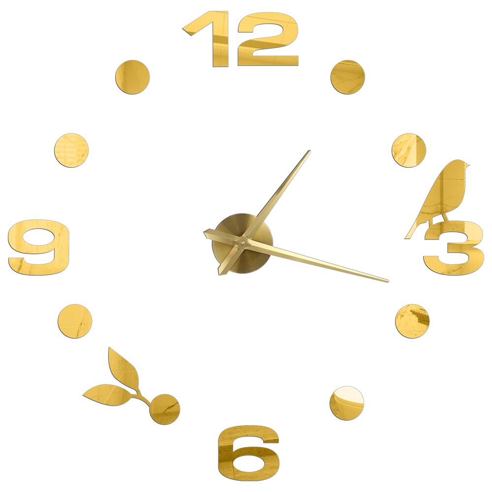 3D zegar ścienny naklejki ścienne z efektem lustra DIY zegarki duże akrylowe kwarcowe zegary ścienne wymienny 4 kolor artystyczne naklejki naklejka Dom dekoracje