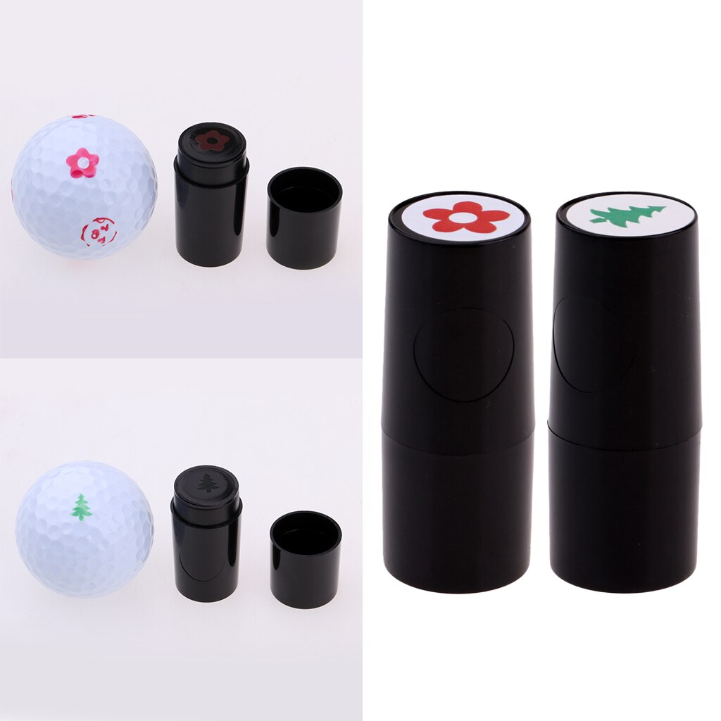 2 stk farvefast hurtigtørremærke stempelmarkør indtryksforsegling præmie golfklubtilbehør til glofter elevers golfbolde