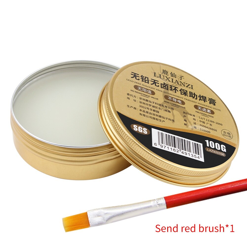 LUXIANZI Flux For Soldering Bga Smd Solder Paste Rosin No Cleaning Good On Tin Welding Flux: 100G Lead-free