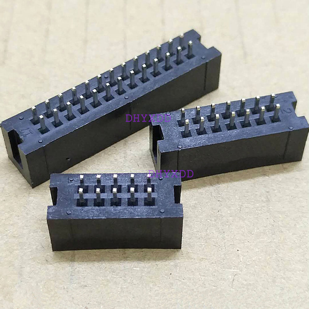 10Pcs 2.54Mm 2X10 Pin 20 Pin Male Gehuld Pcb Box Header Idc Socket