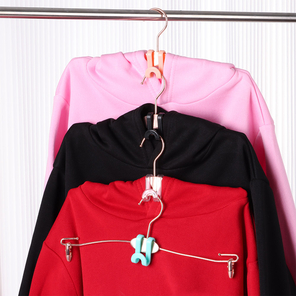 1/6Pcs Mini Clothes Hanger Connector Cascading Hook Wardrobe Cloakroom Bedroom Saving-Space Storage Holders Racks S Hook Tool