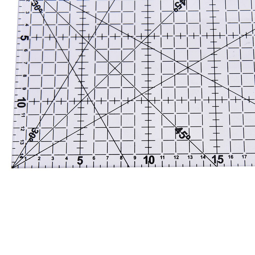 30X15cm Thick Cloth Patchwork Sewing DIY Tool Ruler Transparent Quilting Sewing Patchwork Foot Aligned Ruler