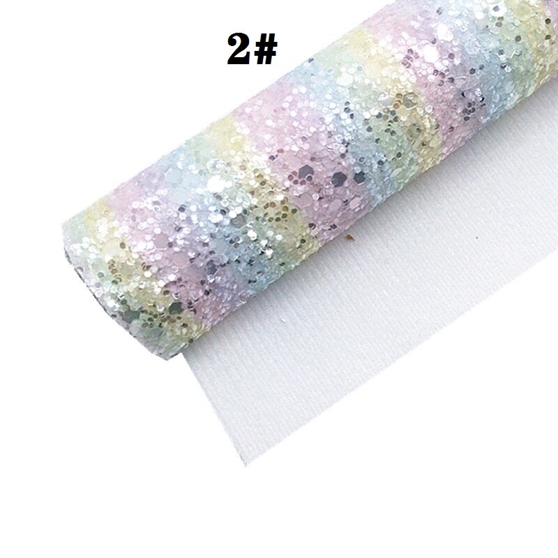 Sateenkaari raidat paksu glitter vinyyli kangas arkki huopa tausta synteettinen nahka tekovinyyli tee itse  a4 koko  r409a