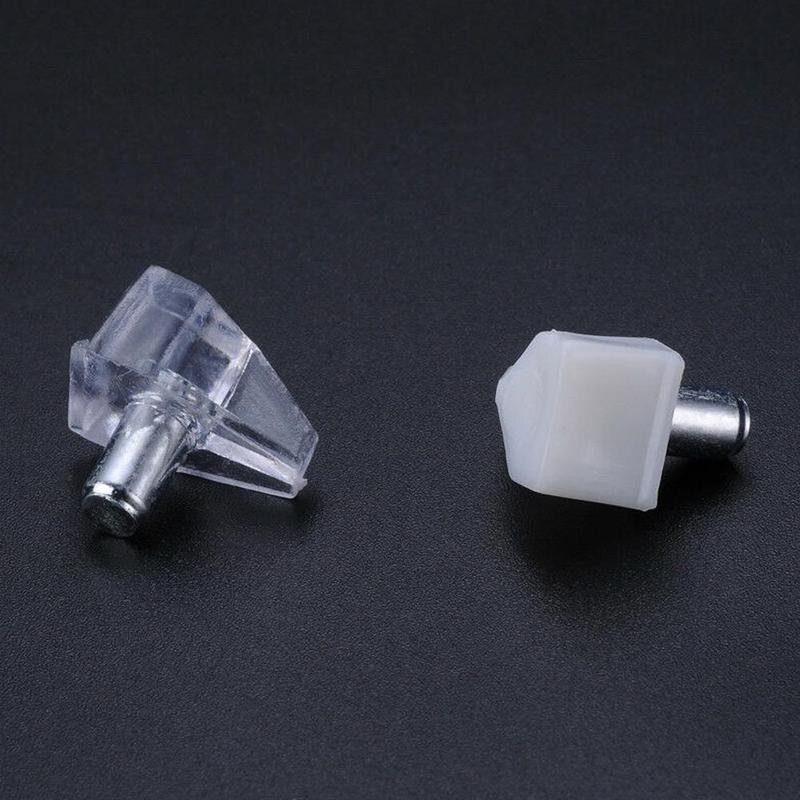 10pcs Shelf Studs Pegs Metal Pin Cupboard Seperator Cabinet Wooden Holder Cabinet Furniture Support Holder Shelf Studs Pegs