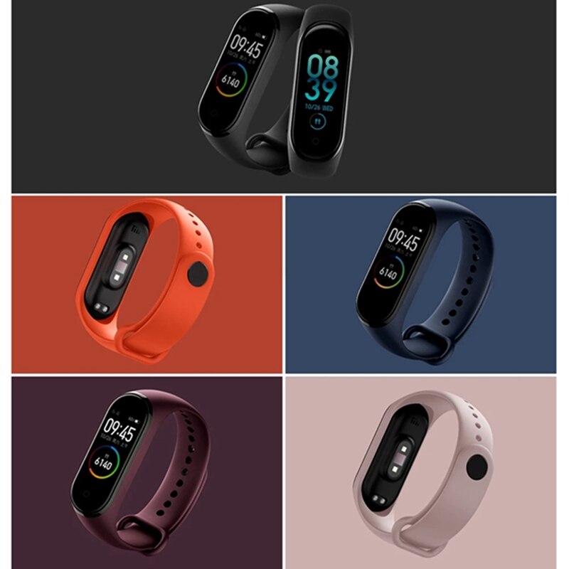 100% Originele Band Voor Xiaomi Mi Band 4 Mi Band 3 Zachte Siliconen Band Vervanging Armband Voor Xiaomi Mi Band 4 3 polsband