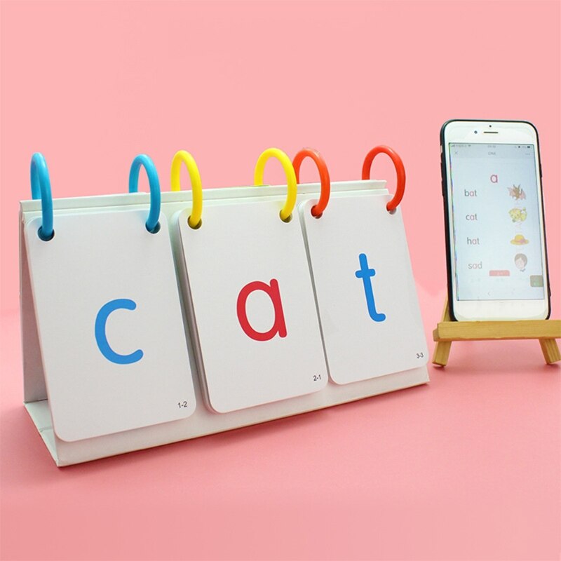 66 stk børn syn ord phonics alfabeter flashcards desk kalender læring uddannelse legetøj til børn drenge piger i alderen 3+