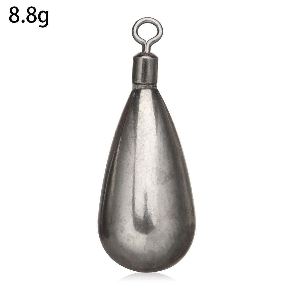 0.9-14g Tungsten Fishing Sinker Tear Shot Weights Sinker Bass Carp Fishing Tackle Quick Release Casting Fish Hook Connector