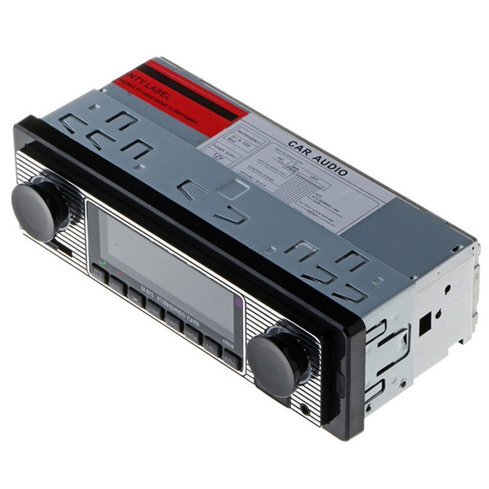 Aux MP3 Player Vintage Stereo Radio Music USB LCD Display Bluetooth Car Classic FM Audio